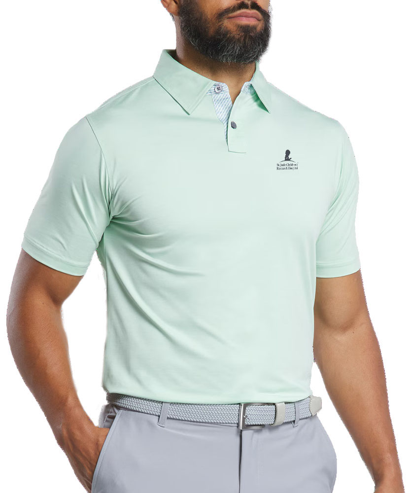 St. Jude FootJoy Heather Lisle Lattice Trim Polo